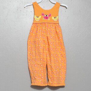 Picture me NWT crabby critter orange pink one piece overall jumpsuit